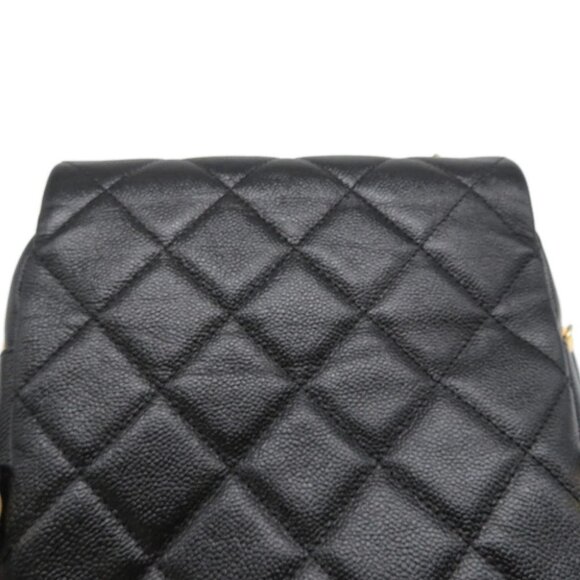 CHANEL Matelasse Chain Backpack Calfskin Black - Picture 6 of 11